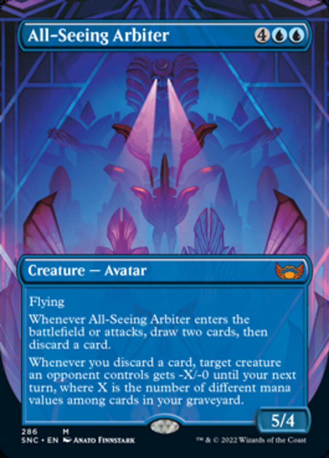 All-Seeing Arbiter (Borderless Alternate Art) [Streets of New Capenna] - The Mythic Store | 24h Order Processing
