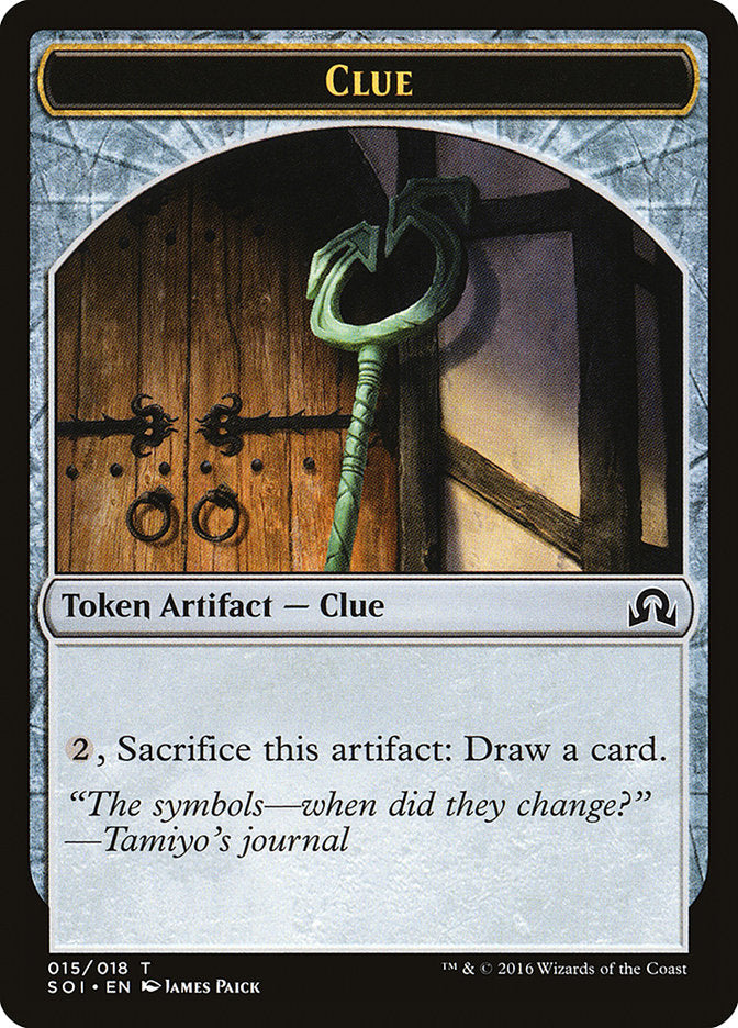 Clue Token (015/018) [Shadows over Innistrad Tokens] - The Mythic Store | 24h Order Processing