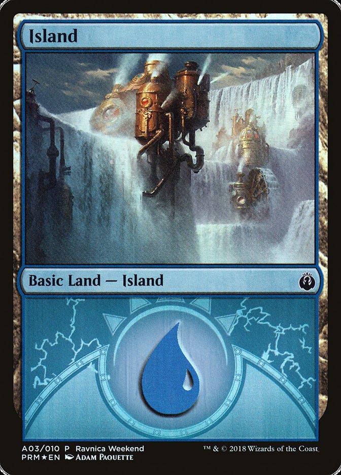 Island (A03) [Ravnica Allegiance Ravnica Weekend] - The Mythic Store | 24h Order Processing