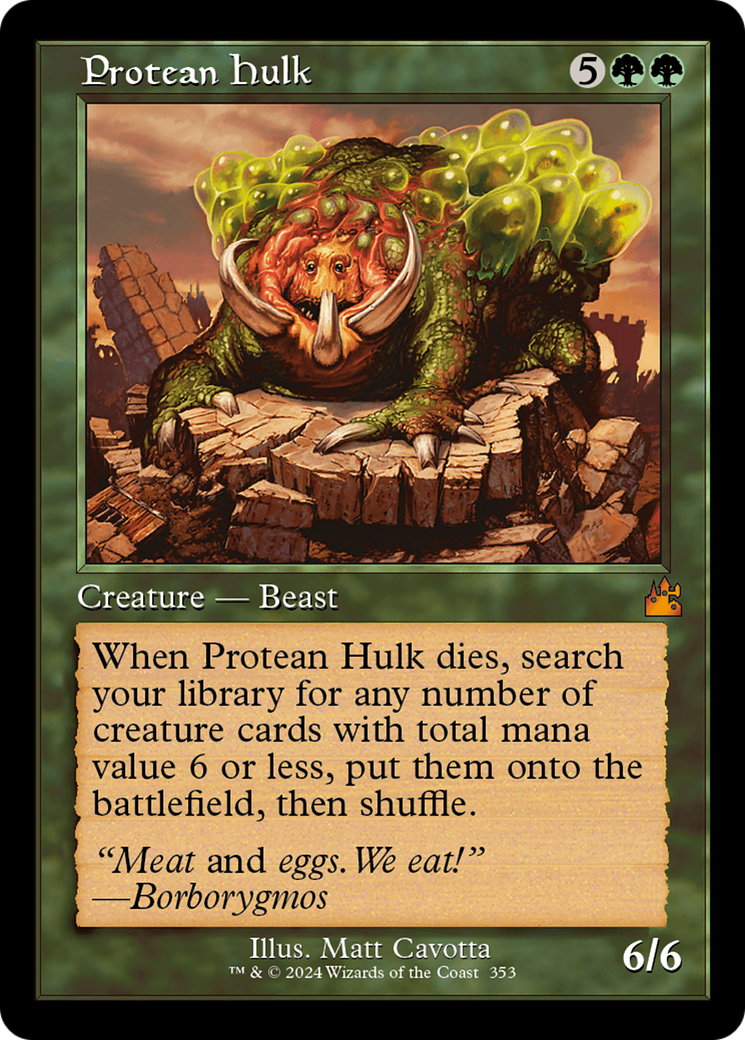 Protean Hulk (Retro Frame) [Ravnica Remastered] - The Mythic Store | 24h Order Processing