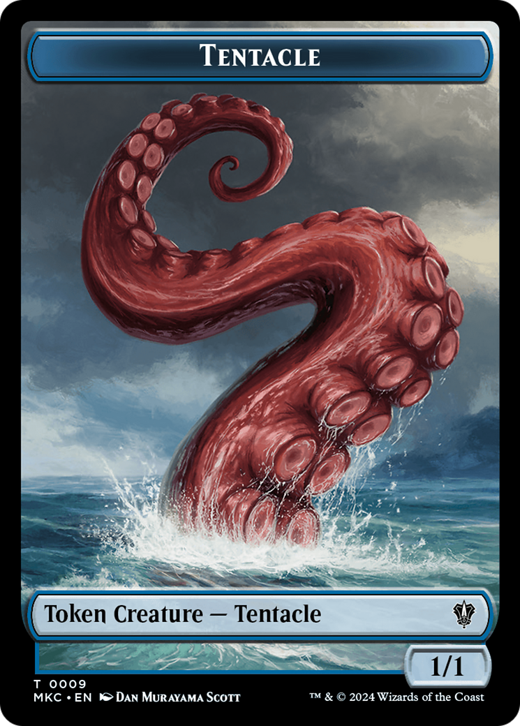 Tentacle // Koma's Coil Double-Sided Token [Murders at Karlov Manor Commander Tokens] - The Mythic Store | 24h Order Processing