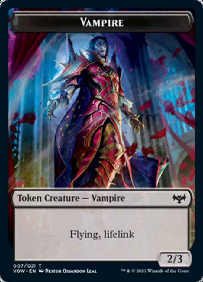 Vampire Token (007) [Innistrad: Crimson Vow Tokens] - The Mythic Store | 24h Order Processing