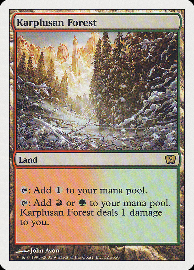 Karplusan Forest [Ninth Edition] - The Mythic Store | 24h Order Processing