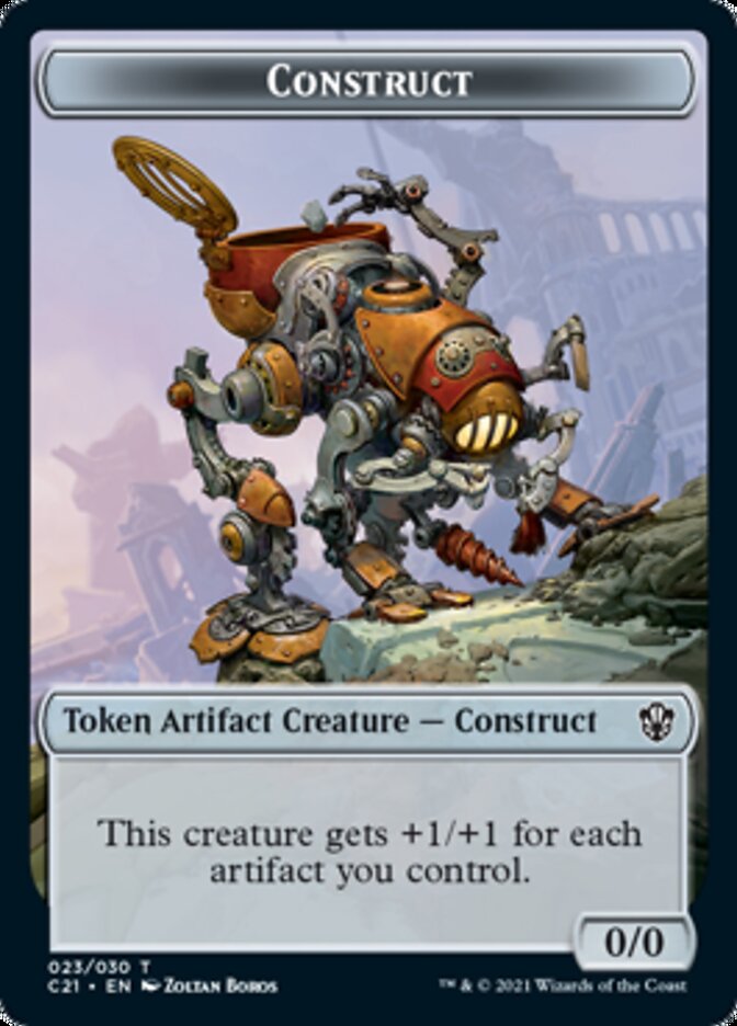 Copy // Construct (030) Double-Sided Token [Commander 2021 Tokens] - The Mythic Store | 24h Order Processing
