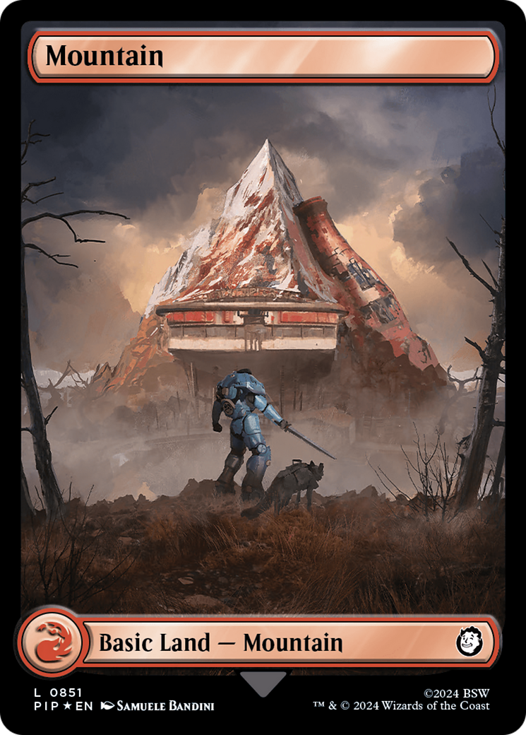 Mountain (0851) (Surge Foil) [Fallout] - The Mythic Store | 24h Order Processing