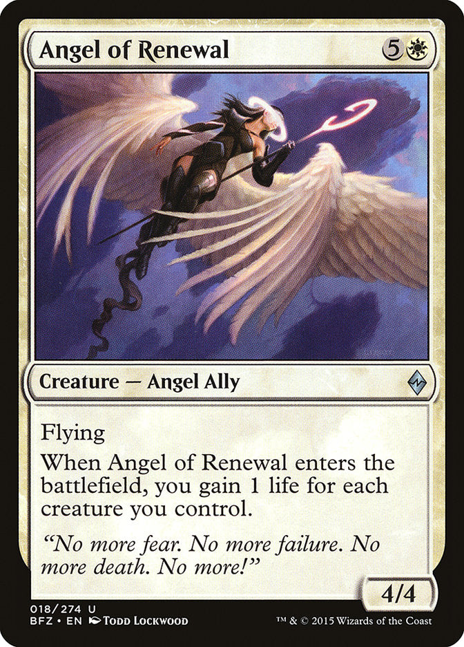 Angel of Renewal [Battle for Zendikar] - The Mythic Store | 24h Order Processing