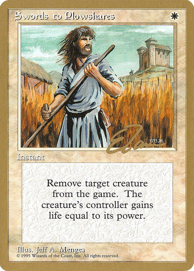 Swords to Plowshares (Eric Tam) [Pro Tour Collector Set] - The Mythic Store | 24h Order Processing