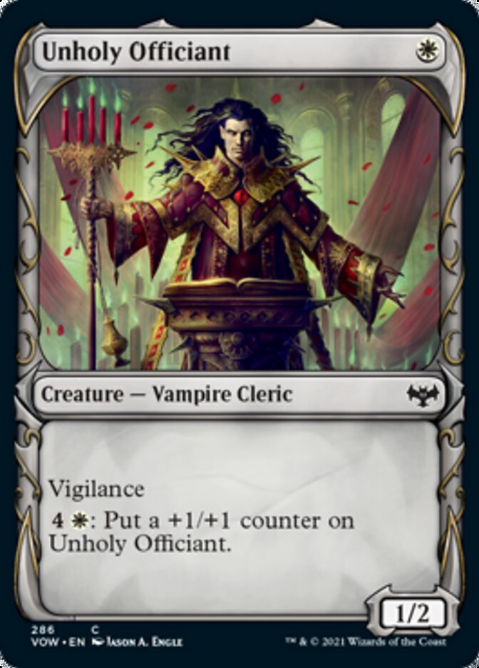 Unholy Officiant (Showcase Fang Frame) [Innistrad: Crimson Vow] - The Mythic Store | 24h Order Processing