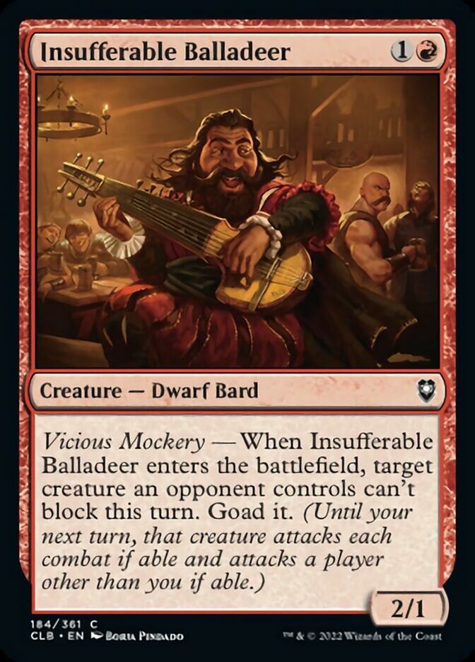 Insufferable Balladeer [Commander Legends: Battle for Baldur's Gate] - The Mythic Store | 24h Order Processing