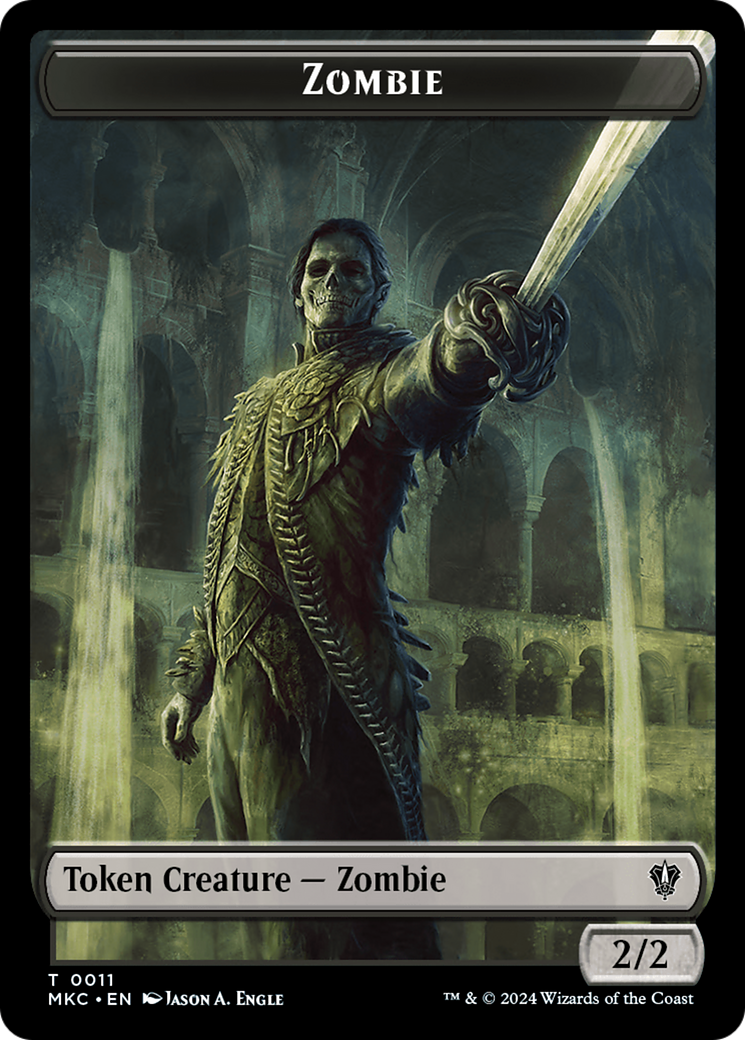 Copy // Zombie Double-Sided Token [Murders at Karlov Manor Commander Tokens] - The Mythic Store | 24h Order Processing