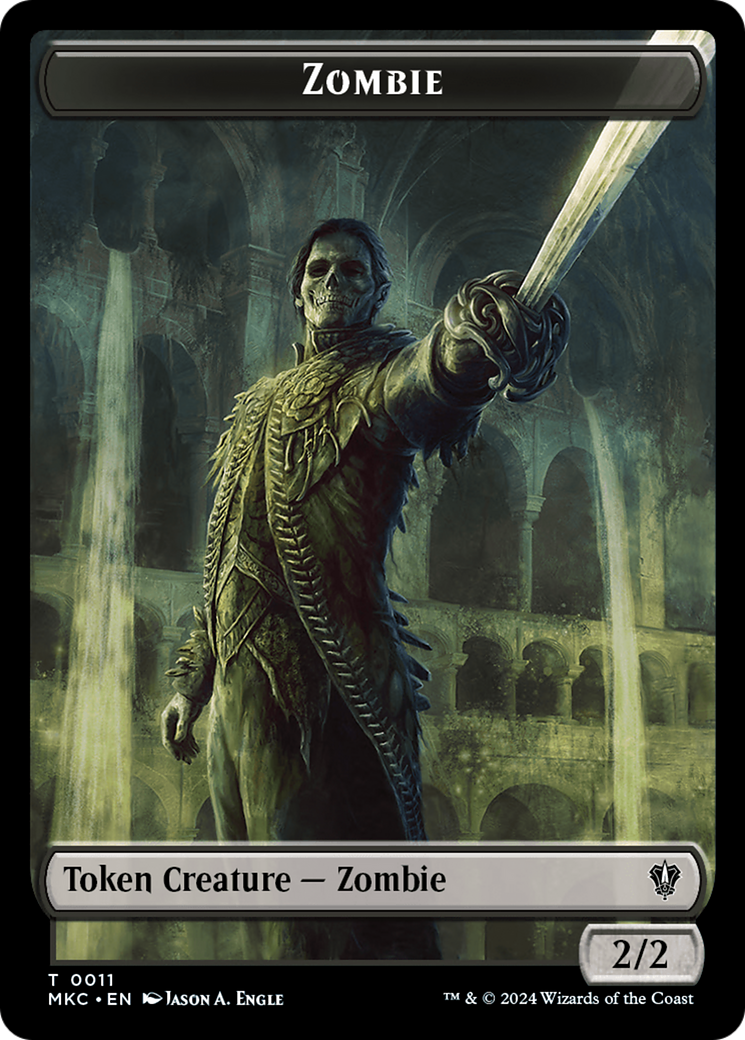 City's Blessing // Zombie Double-Sided Token [Murders at Karlov Manor Commander Tokens] - The Mythic Store | 24h Order Processing