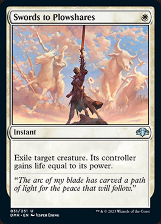 Swords to Plowshares [Dominaria Remastered] - The Mythic Store | 24h Order Processing