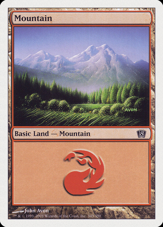 Mountain (343) [Eighth Edition] - The Mythic Store | 24h Order Processing