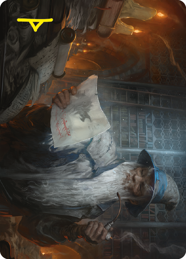 Learn from the Past Art Card (Gold-Stamped Signature) [The Lord of the Rings: Tales of Middle-earth Art Series] - The Mythic Store | 24h Order Processing