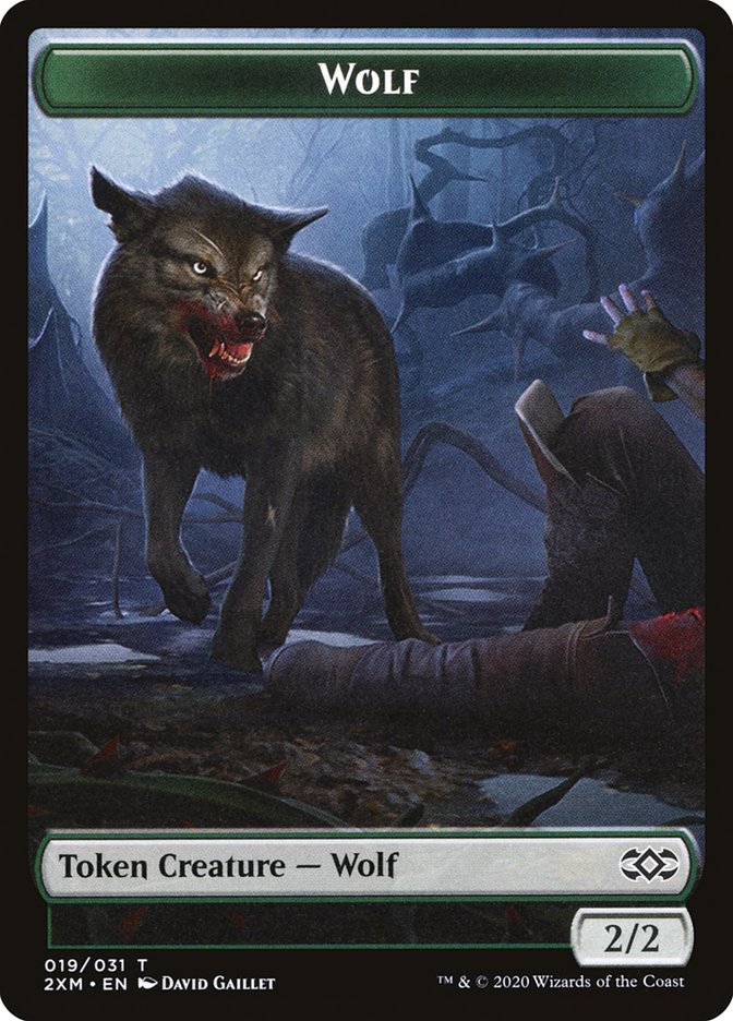 Copy // Wolf Double-Sided Token [Double Masters Tokens] - The Mythic Store | 24h Order Processing