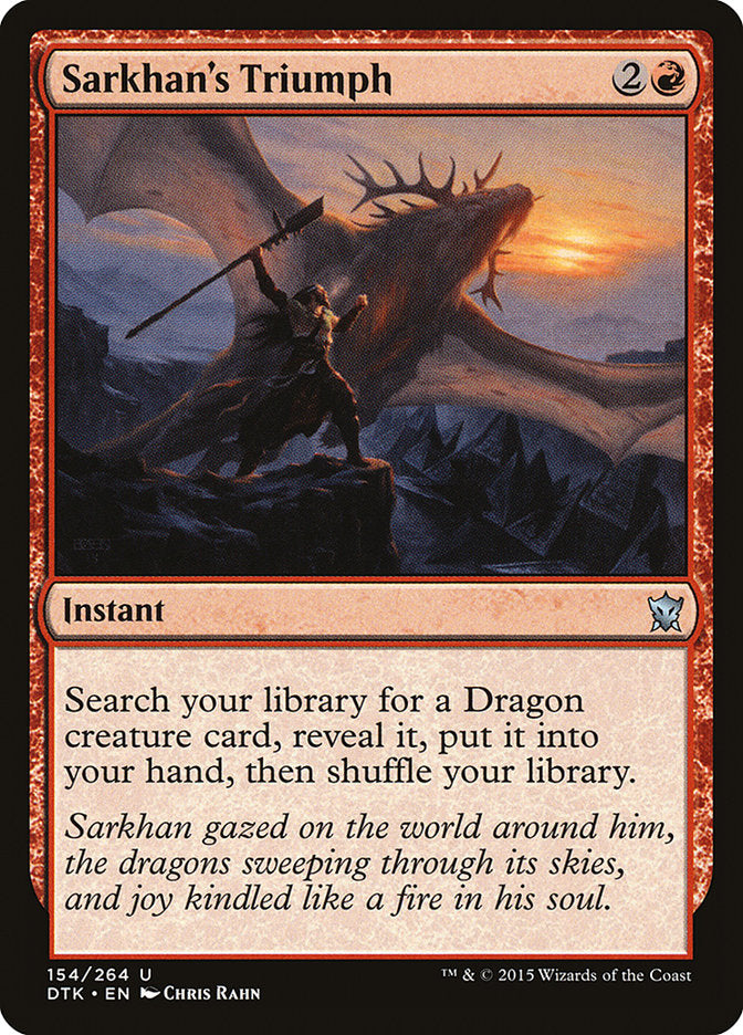 Sarkhan's Triumph [Dragons of Tarkir] - The Mythic Store | 24h Order Processing