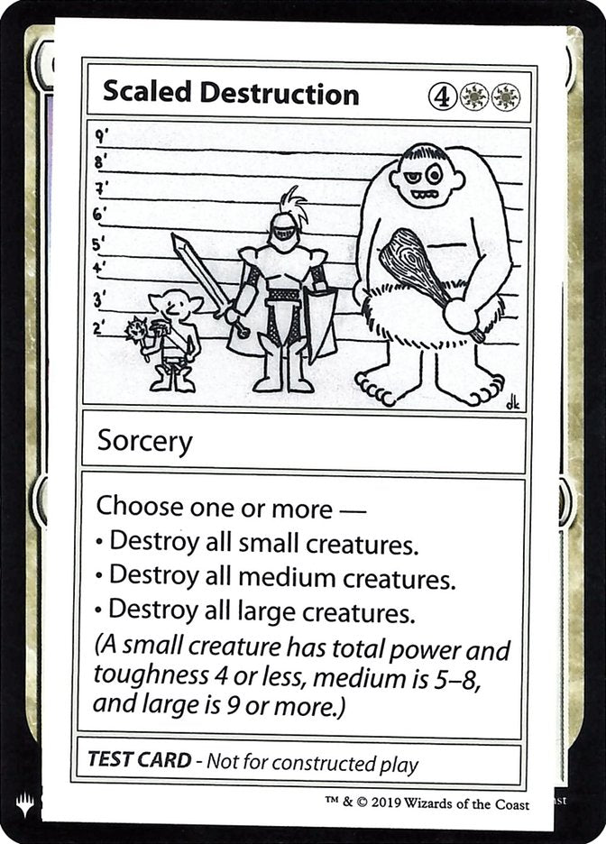 Scaled Destruction [Mystery Booster Playtest Cards] - The Mythic Store | 24h Order Processing