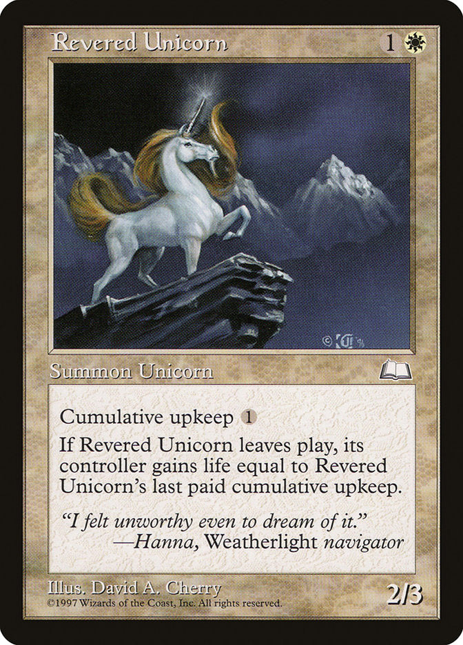 Revered Unicorn [Weatherlight] - The Mythic Store | 24h Order Processing