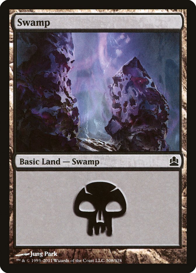 Swamp (308) [Commander 2011] - The Mythic Store | 24h Order Processing