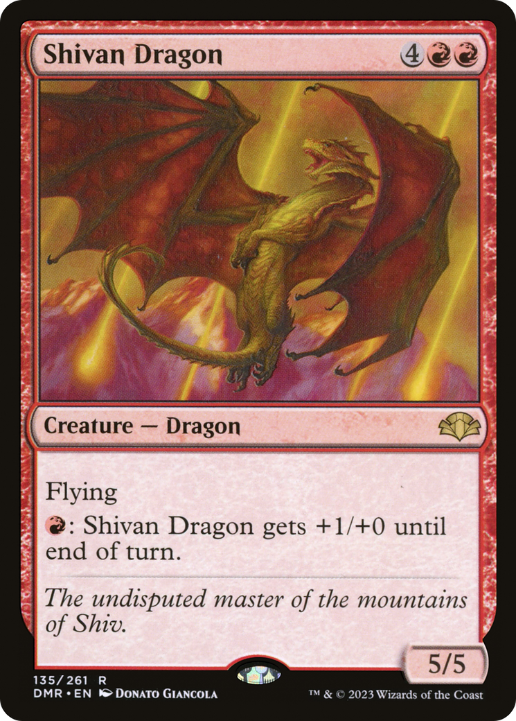 Shivan Dragon [Dominaria Remastered] - The Mythic Store | 24h Order Processing