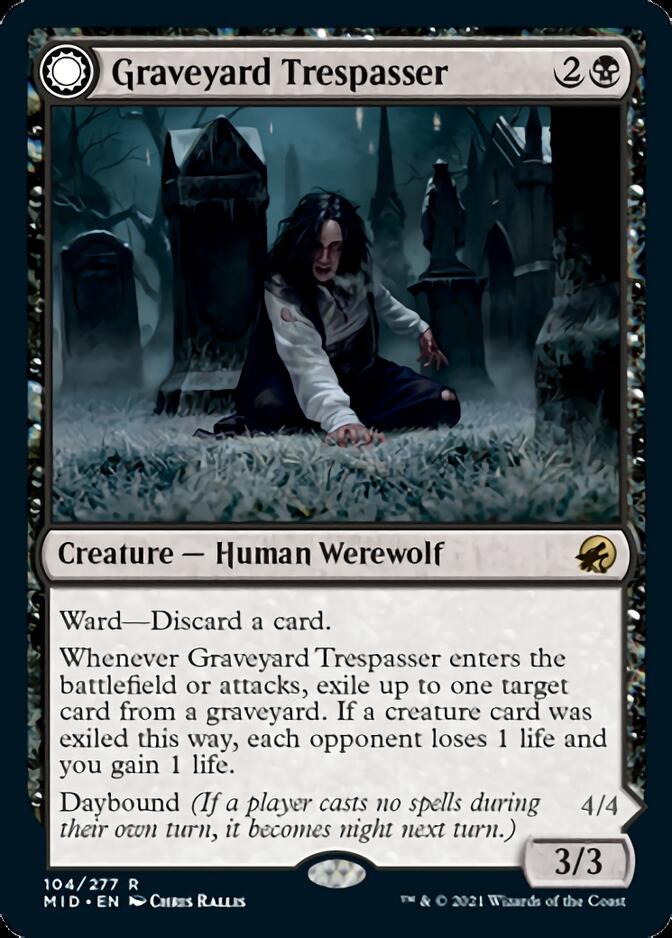 Graveyard Trespasser // Graveyard Glutton [Innistrad: Midnight Hunt] - The Mythic Store | 24h Order Processing