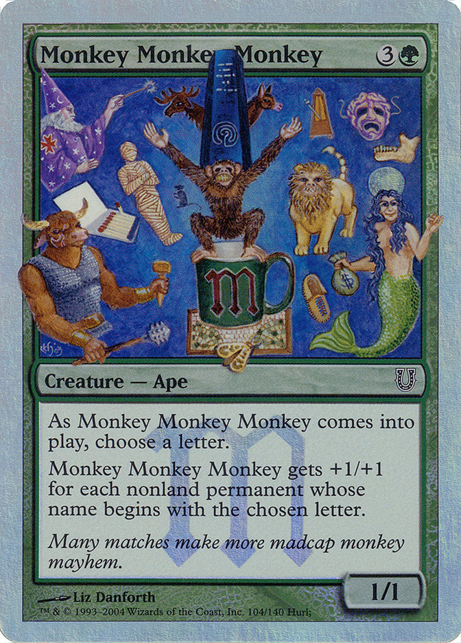 Monkey Monkey Monkey (Alternate Foil) [Unhinged] - The Mythic Store | 24h Order Processing