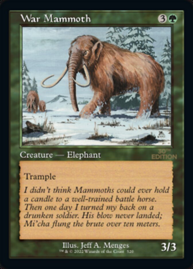 War Mammoth (Retro) [30th Anniversary Edition] - The Mythic Store | 24h Order Processing