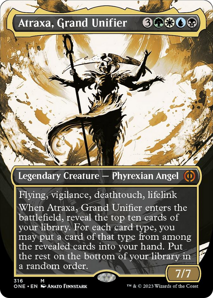 Atraxa, Grand Unifier (Borderless Ichor) [Phyrexia: All Will Be One] - The Mythic Store | 24h Order Processing