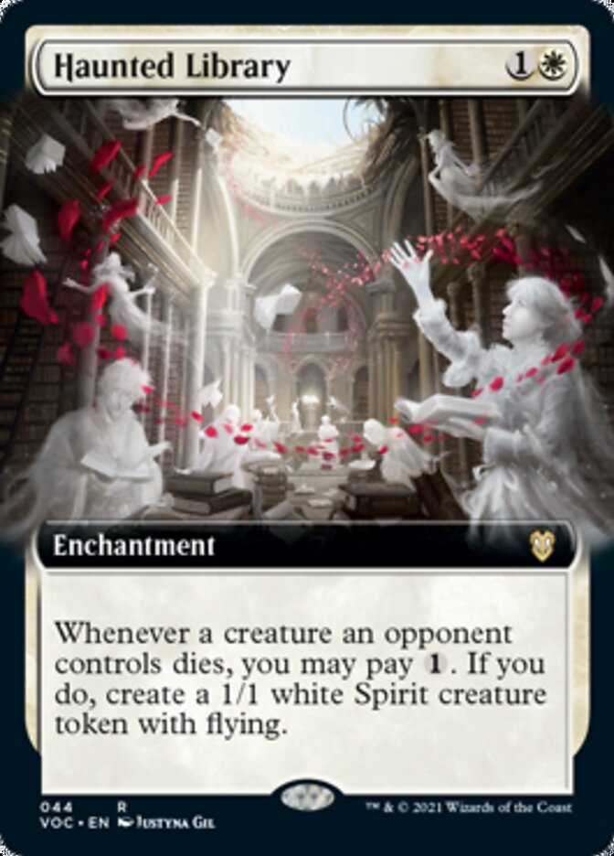 Haunted Library (Extended Art) [Innistrad: Crimson Vow Commander] - The Mythic Store | 24h Order Processing