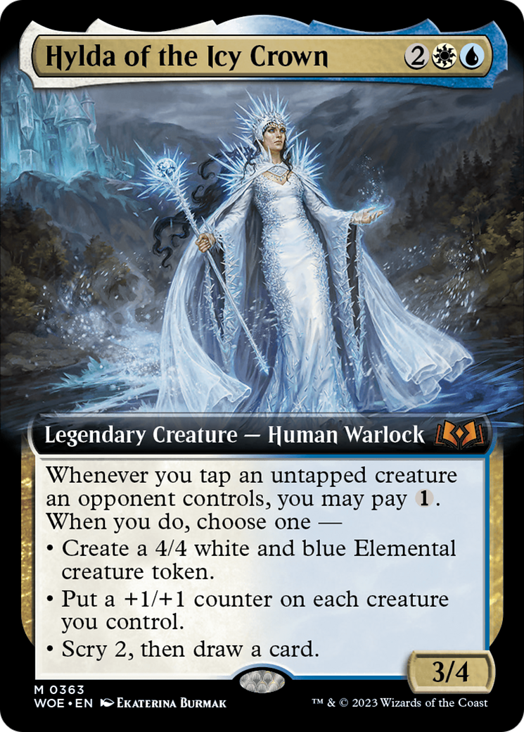 Hylda of the Icy Crown (Extended Art) [Wilds of Eldraine] - The Mythic Store | 24h Order Processing