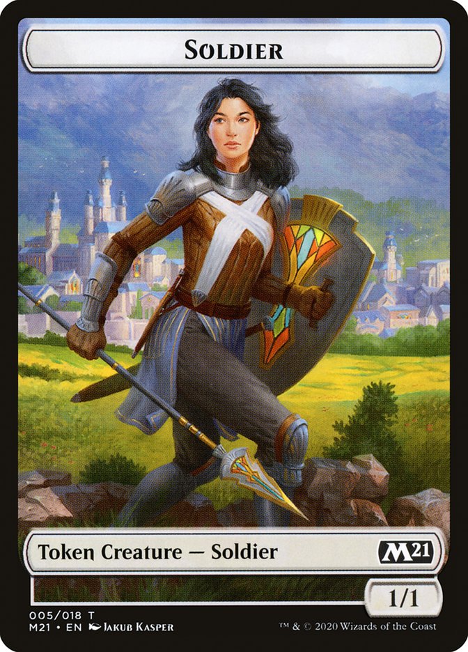 Cat (011) // Soldier Double-Sided Token [Core Set 2021 Tokens] - The Mythic Store | 24h Order Processing