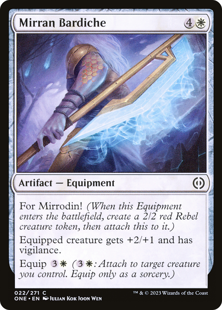 Mirran Bardiche [Phyrexia: All Will Be One] - The Mythic Store | 24h Order Processing