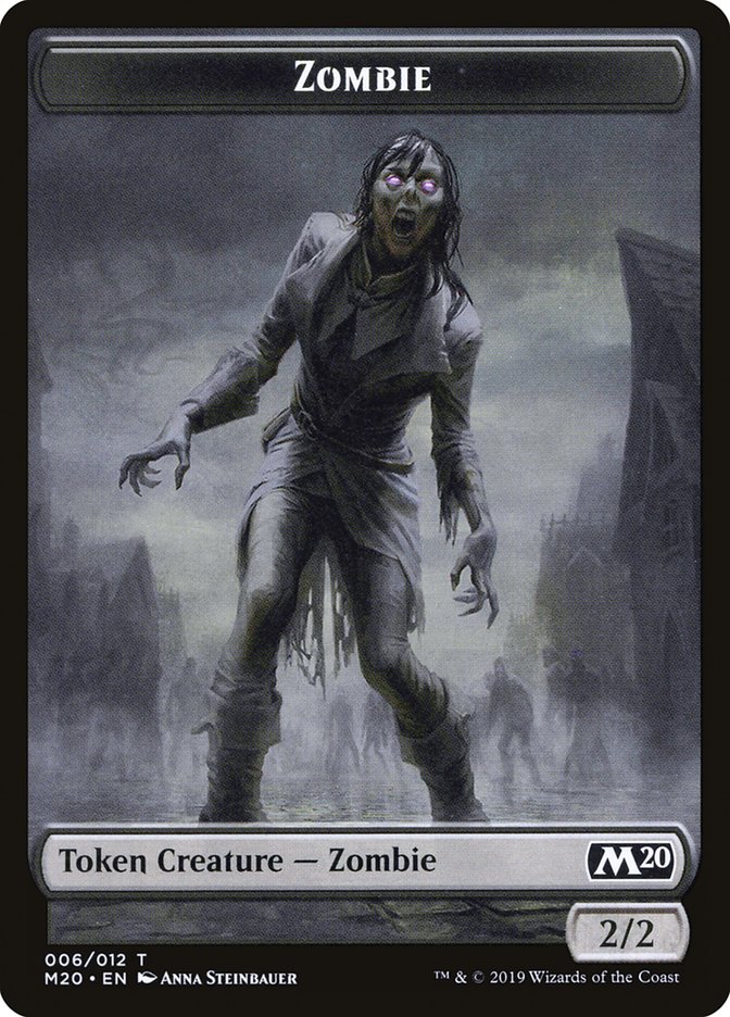 Zombie Token [Core Set 2020 Tokens] - The Mythic Store | 24h Order Processing