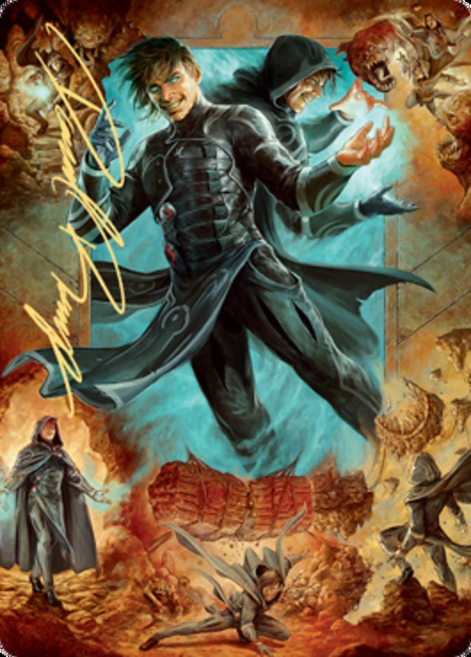Jace, Mirror Mage 2 Art Card (Gold-Stamped Signature) [Zendikar Rising Art Series] - The Mythic Store | 24h Order Processing