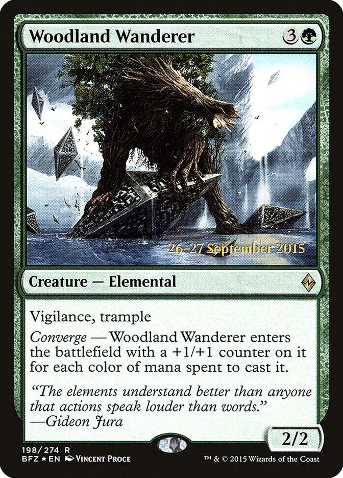 Woodland Wanderer [Battle for Zendikar Prerelease Promos] - The Mythic Store | 24h Order Processing