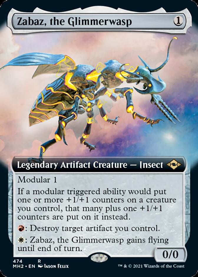 Zabaz, the Glimmerwasp (Extended Art) [Modern Horizons 2] - The Mythic Store | 24h Order Processing