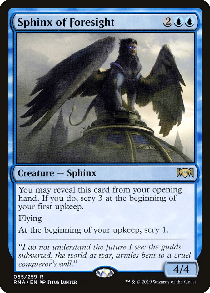 Sphinx of Foresight [Ravnica Allegiance] - The Mythic Store | 24h Order Processing
