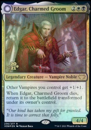 Edgar, Charmed Groom // Edgar Markov's Coffin [Innistrad: Crimson Vow Prerelease Promos] - The Mythic Store | 24h Order Processing