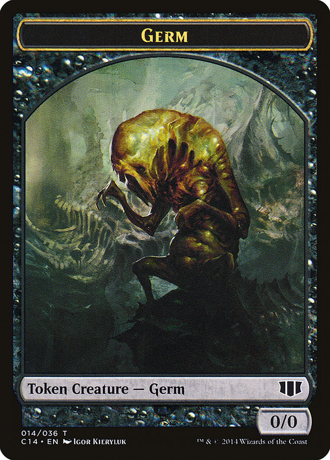 Germ // Zombie (016/036) Double-Sided Token [Commander 2014 Tokens] - The Mythic Store | 24h Order Processing