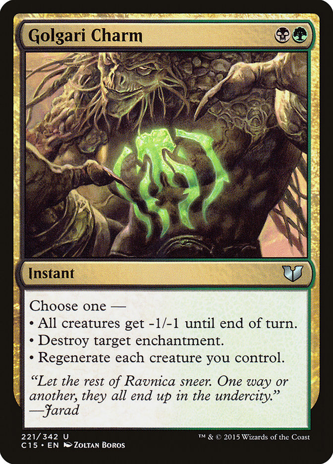 Golgari Charm [Commander 2015] - The Mythic Store | 24h Order Processing