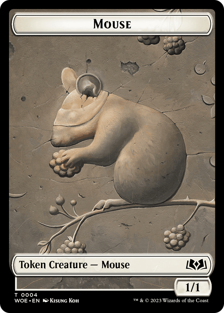 Mouse // Food (0013) Double-Sided Token [Wilds of Eldraine Tokens] - The Mythic Store | 24h Order Processing