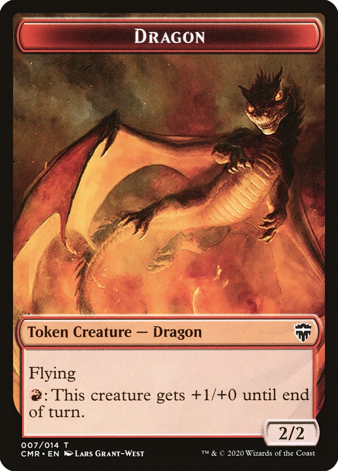 Dragon // Golem Double-Sided Token [Commander Legends Tokens] - The Mythic Store | 24h Order Processing