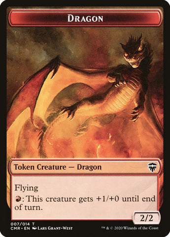 Dragon // Horror Double-Sided Token [Commander Legends Tokens] - The Mythic Store | 24h Order Processing