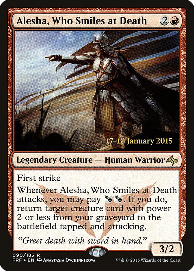 Alesha, Who Smiles at Death [Fate Reforged Prerelease Promos] - The Mythic Store | 24h Order Processing