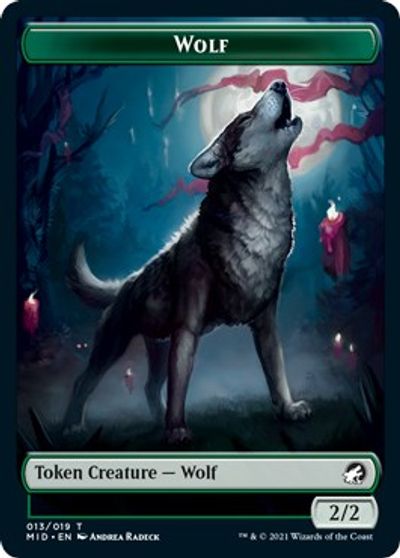 Centaur // Wolf Double-Sided Token [Innistrad: Midnight Hunt Commander Tokens] - The Mythic Store | 24h Order Processing