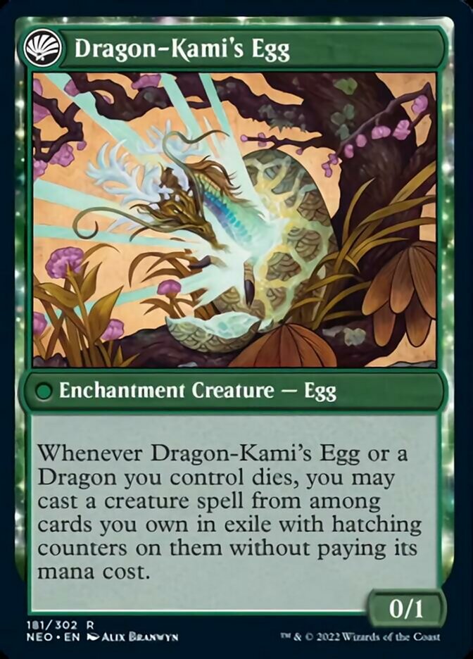 The Dragon-Kami Reborn // Dragon-Kami's Egg [Kamigawa: Neon Dynasty] - The Mythic Store | 24h Order Processing