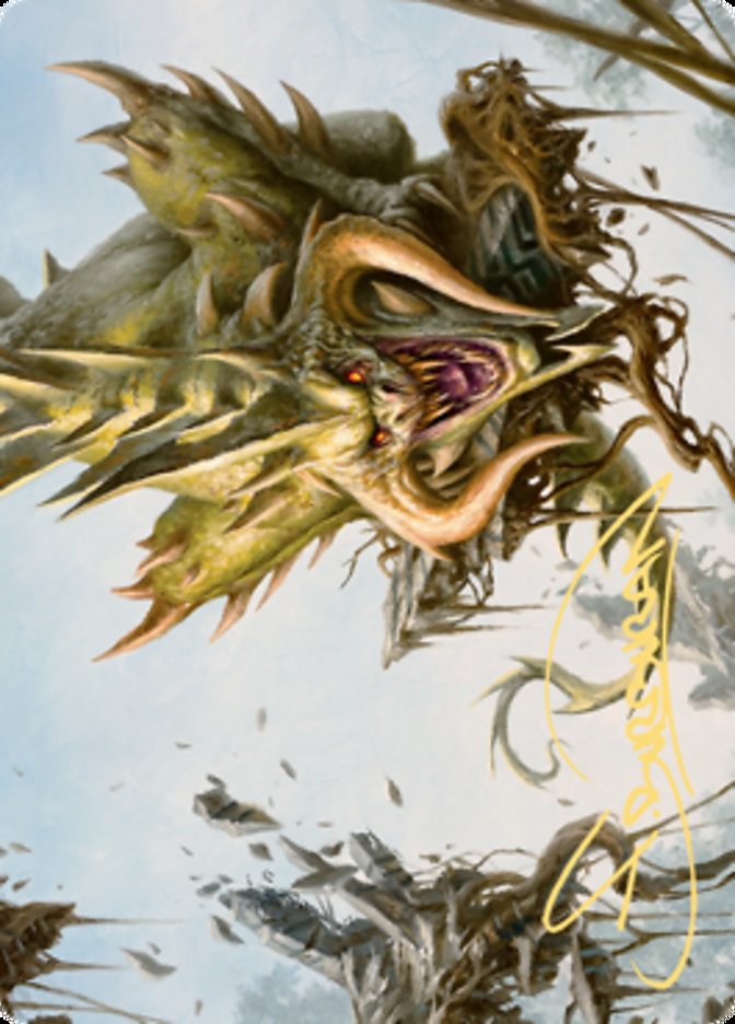 Canopy Baloth Art Card (Gold-Stamped Signature) [Zendikar Rising Art Series] - The Mythic Store | 24h Order Processing