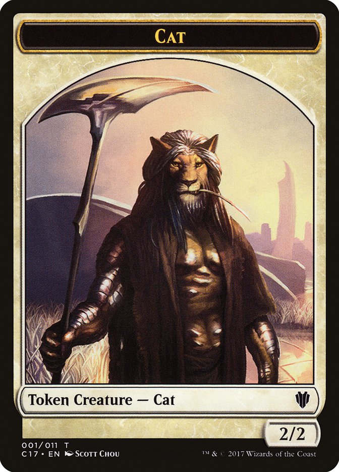 Rat // Cat Double-Sided Token [Commander 2017 Tokens] - The Mythic Store | 24h Order Processing
