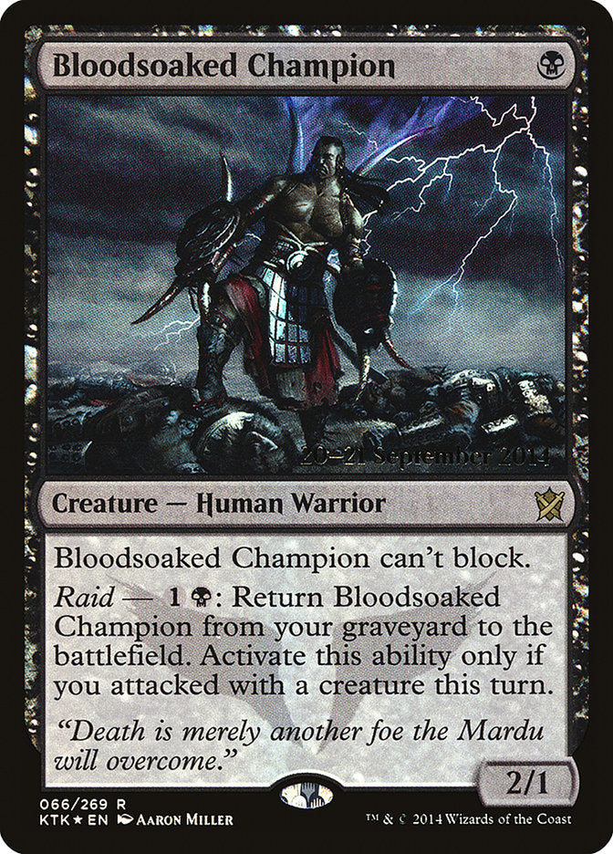 Bloodsoaked Champion [Khans of Tarkir Prerelease Promos] - The Mythic Store | 24h Order Processing