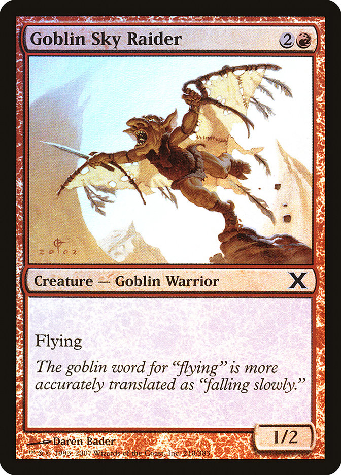 Goblin Sky Raider (Premium Foil) [Tenth Edition] - The Mythic Store | 24h Order Processing